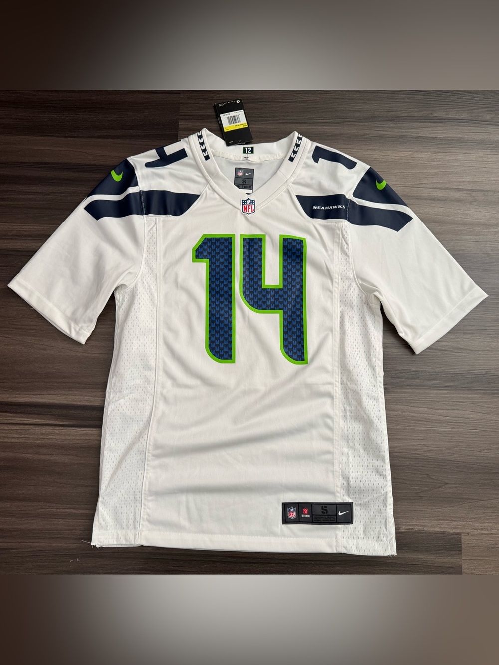 Nike Seattle Seahawks DK Metcalf #14 NFL On Field Away Jersey Men’s Small NWT